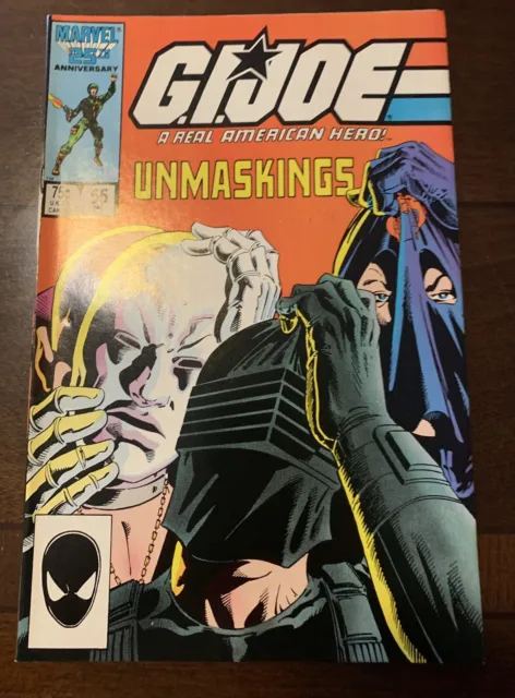 GI Joe # 55 NM- Marvel Comic Book Unmasking Destro Cobra Commander Duke