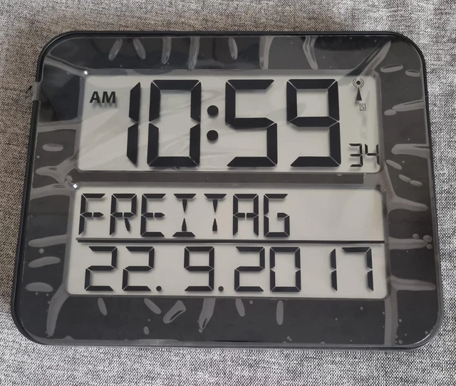 &TFA DOSTMANN& TIMELINE Max, Digital clock, alarm Radiocontrolled