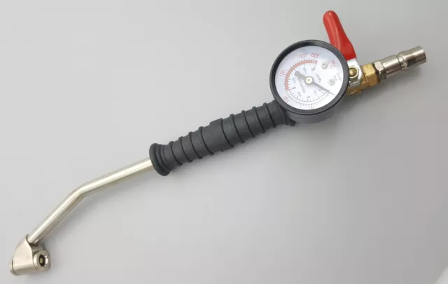 Professional Tyre Inflator Gauge Air Line Tyre Pump Pressure Compressor hose