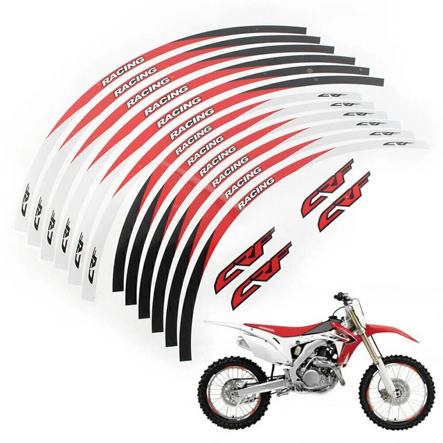 WHEEL RIM STRIPES TAPE DECALS STICKERS For Honda CRF 250L/ RALLY CRF 300L Red