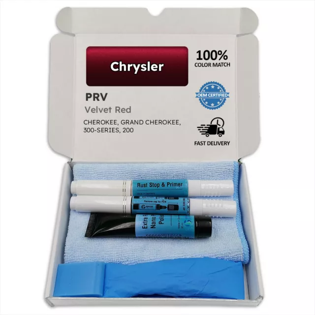 PRV Velvet Red Touch Up Paint for Chrysler CHEROKEE GRAND 300 SERIES 200 Pen St