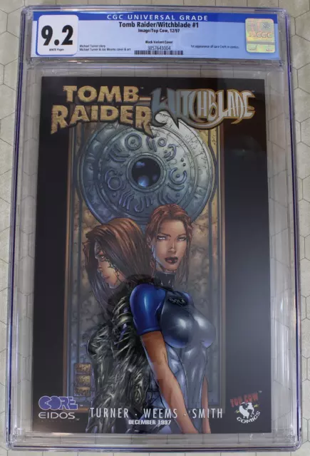 TOMB RAIDER WITCHBLADE #1 CGC 9.2 1st Appearance Lara Croft! (Image Top Cow Comi