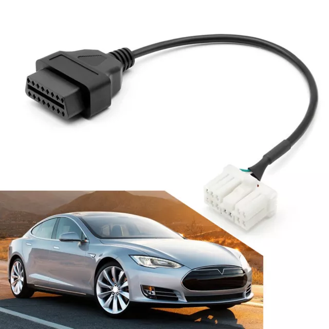 12Pin OBD2 Adapter For Tesla Model X S Diagnostic Cable Scan My Tesla All OBD2