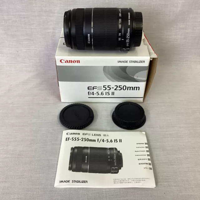 Canon EFS 55-250mm f/4-5.6 IS II Image Stabiliser Lens (6C) MO#8763