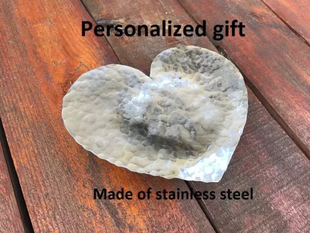 Iron Gift Heart Hand Hammered Blacksmith 6th Anniversary