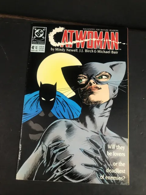 Catwoman #4 (of 4) DC Comics VF 1989 Mini Series Mindy Newell J J Birch Bair