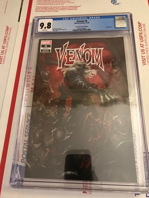 CGC 9.8 VENOM #6 MARVEL 2018 W/p~~FRANKIE'S COMICS Variant  SKAN Cvr~~nm/mt