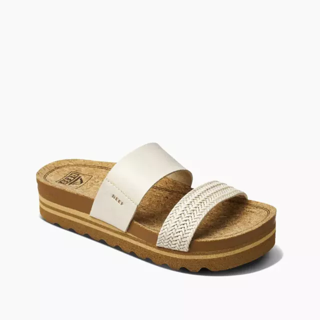 Reef Women's Cushion Vista Hi Slide Sandal - Vintage Braid NWB