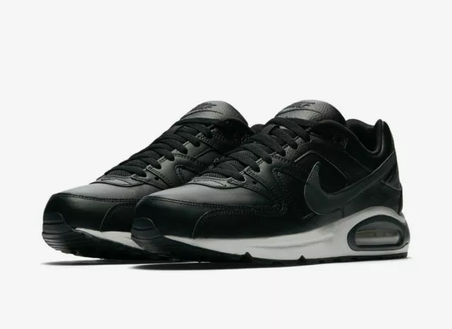 NIKE MENS AIR MAX COMMAND Black Grey Anthracite Trainers UK