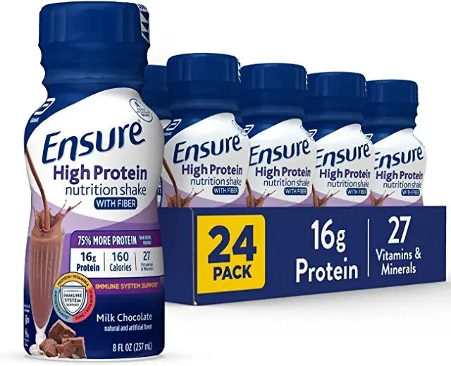 ENSURE HIGH PROTEIN Nutritional Shake, Milk Chocolate, 8 fl oz, 24