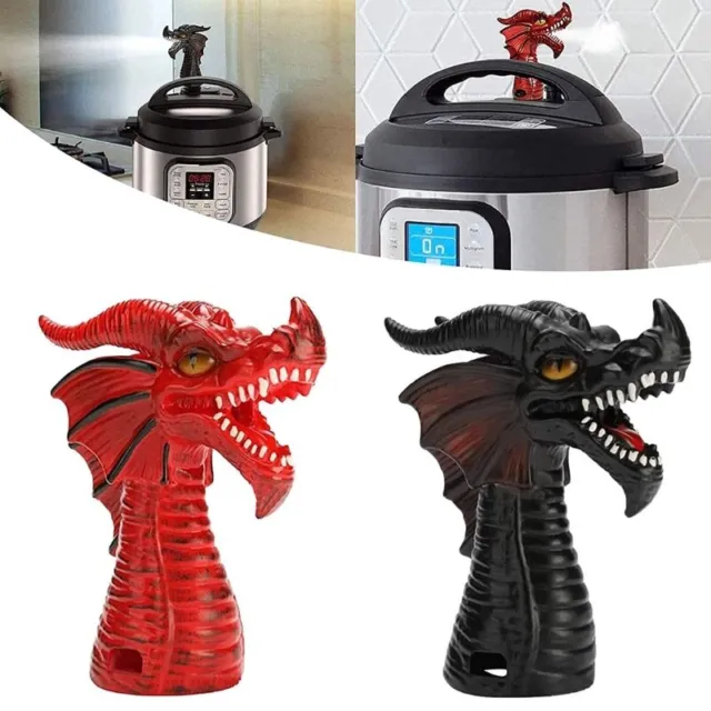 Black Fire-breathing Dragon Steam Release Accessory Steam Diverter Pressure  Cooker Exhaust Pipe Kitchen Supplies For Instant Pot Pressure Cooker