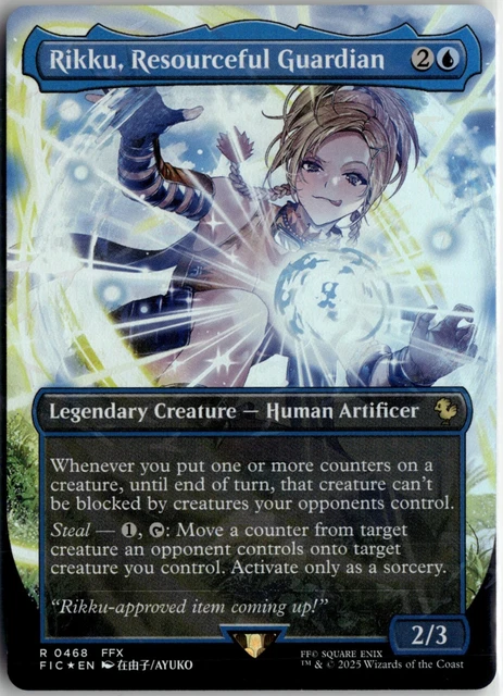 final fantasy rikku mtg Rikku, Resourceful Guardian (Extended Art) [FINAL Commander]  Fusion Gaming that creature cant be blocked by creatures your opponents control Rikku, gardienne ingnieuse MTG -