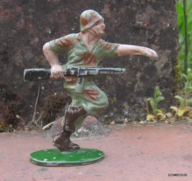 Lot Quiralu De 4 Parachutistes Français, Aluminium, échelle 1/32 (60mm), Conquêtes Coloniales