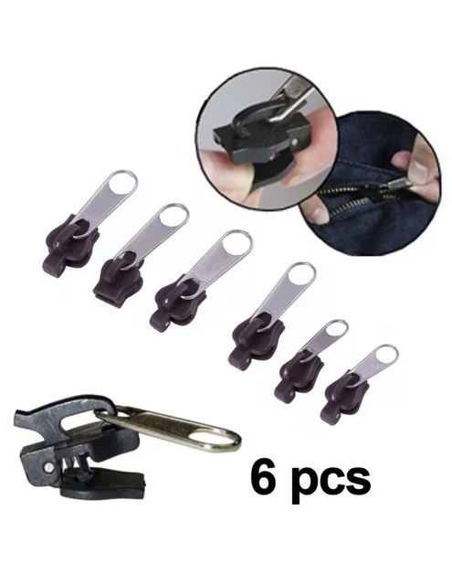 Kit de réparation de fermeture éclair - VVIKIZY - 6 pièces - Métal et plastique - Durable et léger - Beaux-Arts et Loisirs créatifs