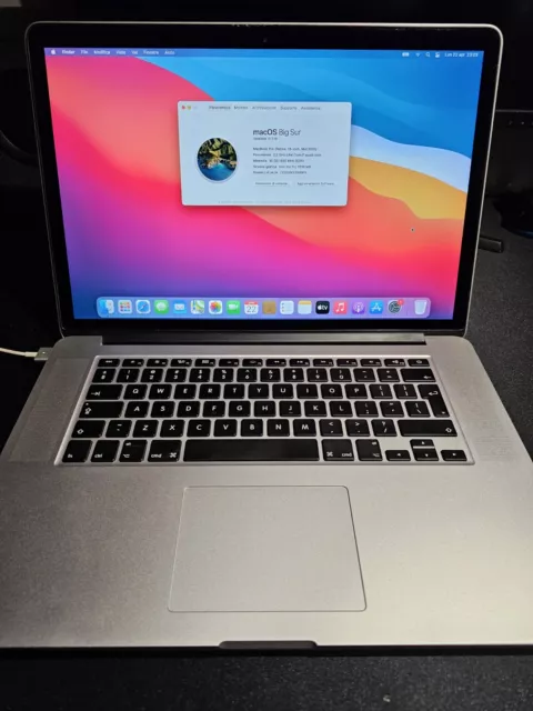 Apple MacBook Pro Retina 15" mid-2015 Intel Core i7 2,2 GHz SSD 512GB RAM 16GB