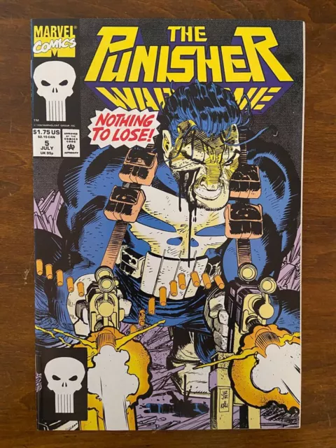 PUNISHER WAR ZONE #5 (Marvel, 1992) VF John Romita JR, Klaus Janson