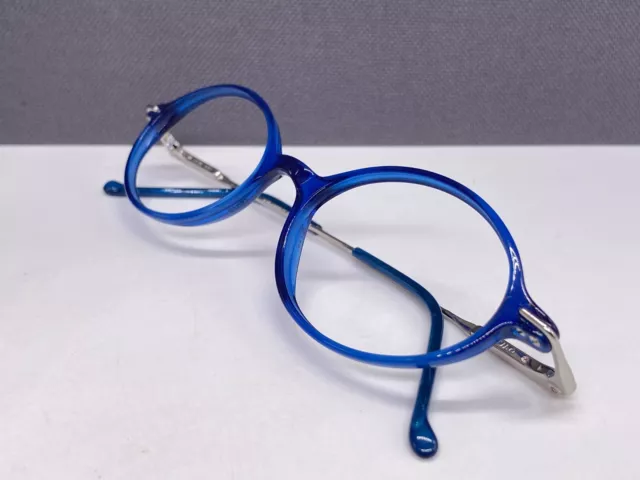 Safilo Eyeglasses Frames men woman Round Oval Blue Full Rim Blue Bay Small lens