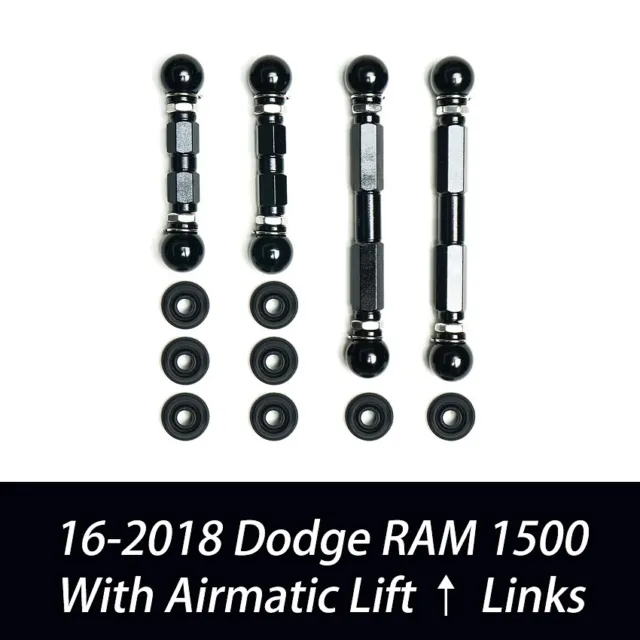 For 2016-2018 Dodge Ram 1500 Adjustable Air Ride Suspension Lift Links Raise Kit