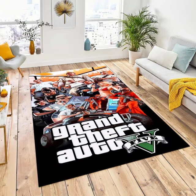 GTA Rug, Gamer Room Mat, Cool Decor, Gift for Gamers, Video Game Gamer Carpet