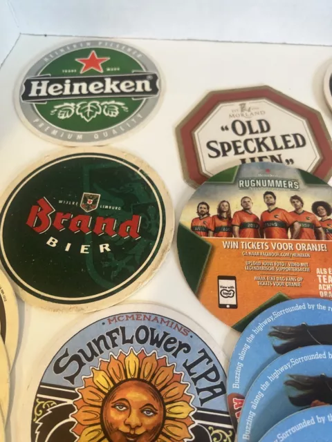 Cardboard Drink Coasters Vintage Lot 24+Assorted Beer Alcohol Liquor Advertising 2