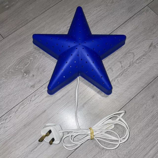 Ikea Smila Blue Star Wall Light Children's Bedroom Nightlight Working