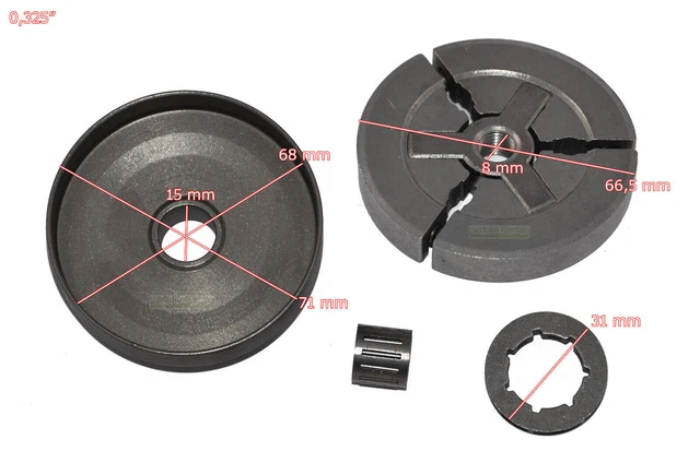 2x Sägekette 50 Cm – 1,5 Mm, 0,325 Zoll, 76 Glieder, Passend Für Brast, Schwarzbau, Tarus, Bomag Kettensägen