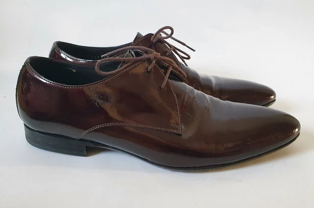 PS Paul Smith Mens 10 Burgundy Leather Derby Dress Shoes Oxblood Designer Italy PS by PAUL SMITH Size 10 Merton Brown Burgundy Leather Lace  main image 3