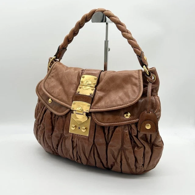 Mini Sac IKKS Imitation Fourrure Et Cuir Synthétique - Bleu Marine, Neuf Sans étiquettes