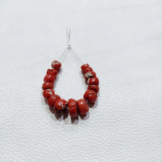 Perles Corail Naturel Vintage - Lot De 100 Carats - Couleur Orange - Origine Italie - Neuf Sans Emballage