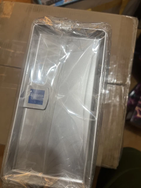 Set of 25 Brand New American Express Silver Tip Trays Check Presenters