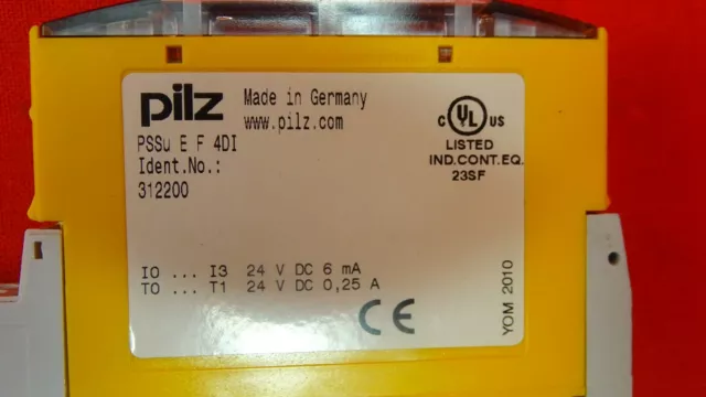 PILZ 312200, PSSu E F 4DI / PSSuEF4DI, module d'E/S sécurisé 2