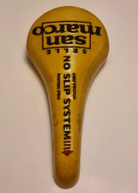 SELLA VINTAGE SAN MARCO racing pro Gialla saddle yellow bici corsa EROICA