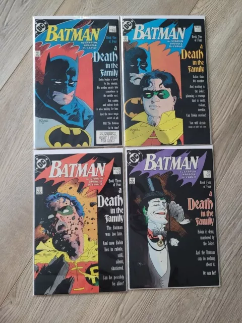 DC Comics Batman Death in the Family #426-429 Complete Set 1988 FN/VF