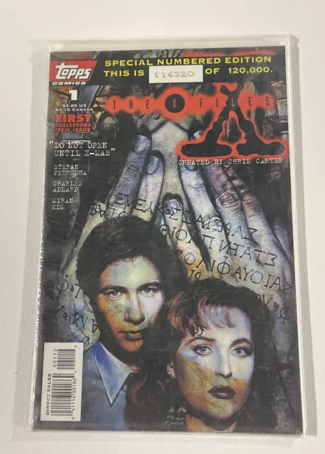 Topps Comics X-Files #1 #2 #3 Special Numbered Edition - Sealed