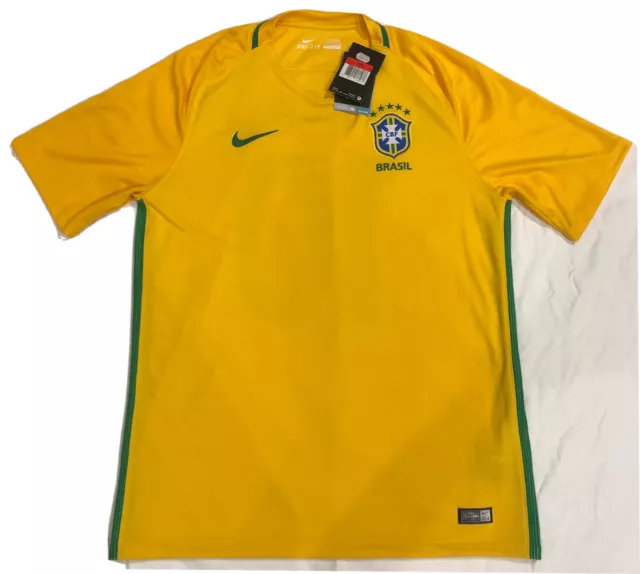 VINTAGE BRAZIL 2014 World Cup Home Soccer Jersey Size XL Soccer Futball  Read $105.00 - PicClick
