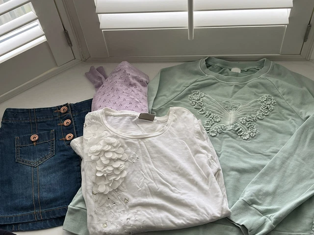 next bundle girls 4 items outfit skirt cardi jumper top Age 10