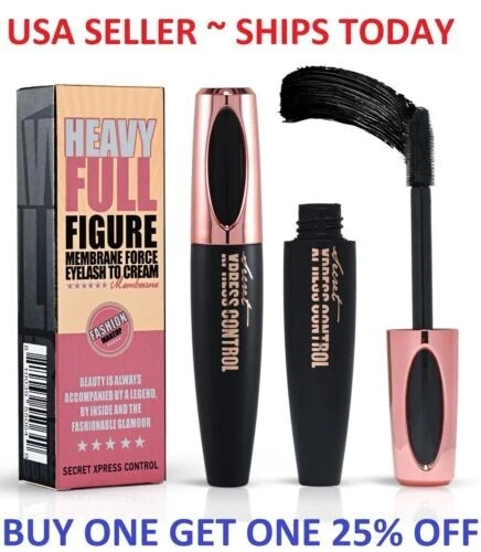 4D Silk Fiber Eyelash Mascara Extension Makeup Black Waterproof Eye Lashes USA