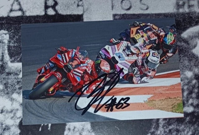 Photo Jorge Martin Signée – Ducati Casque 89 – Moto GP 2024 – 10x15cm