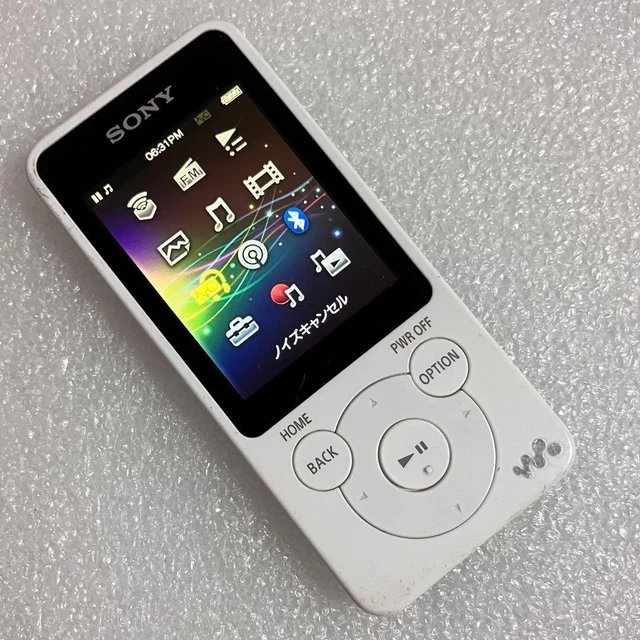 SONY WALKMAN NW-S14 8GB MP3 Music Digital Player White Tested