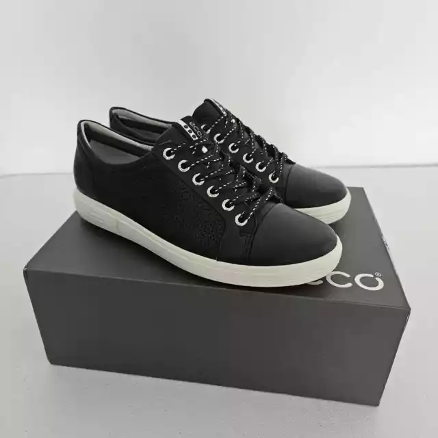 ECCO Casual Hybrid 2 Golf Shoes Womens 8-8.5 Black Leather Perforated122123