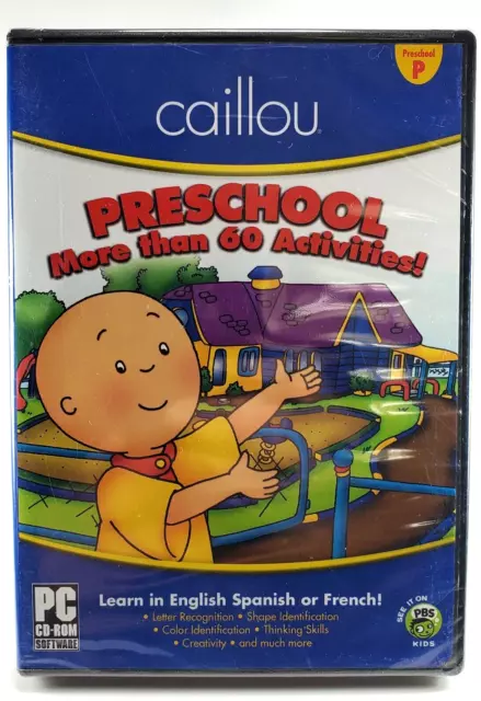 Caillou MAGIC PLAYHOUSE - Children Ages 2-6 Educational PC Game - BRAND NEW  772040813437