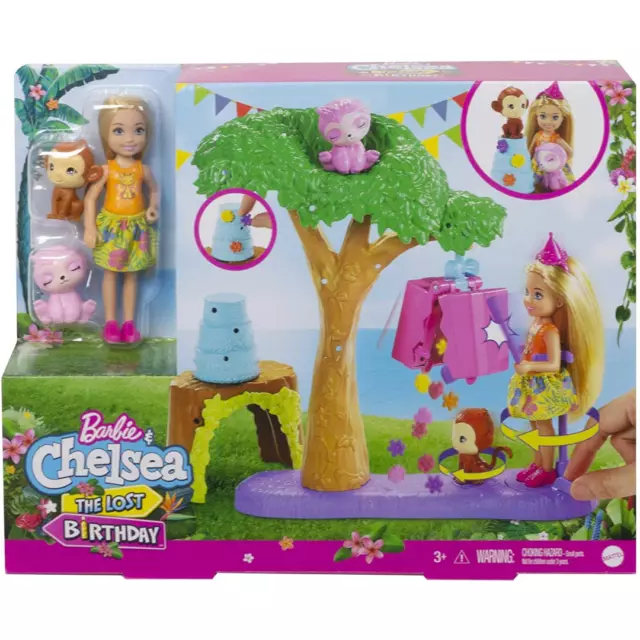 Barbie & Chelsea The Lost Birthday Party Fun Playset Kids Childrens Toy Mattel