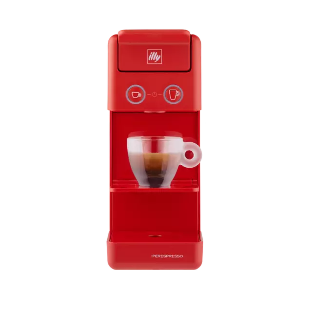 Illy Y3.3 Freestanding Espresso machine capsule Iperespresso Red, NEW EDITION