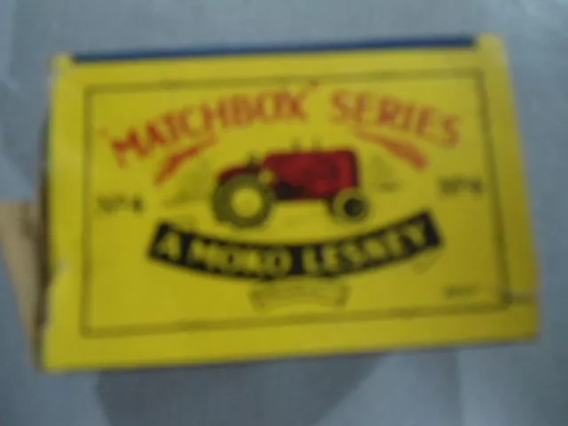 Matchbox Series A Moko Lesney Boite Vide Nº 4 2