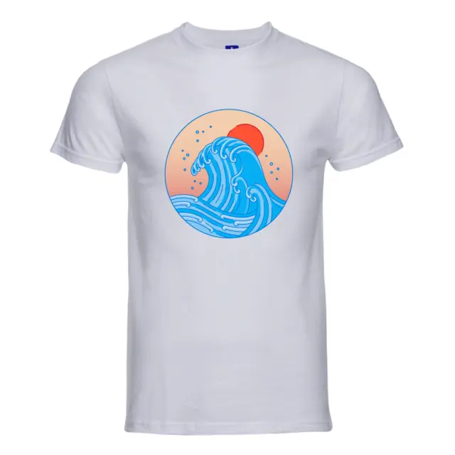 T-shirt da Uomo The Great Wave Tg S - M - L XL - XXL