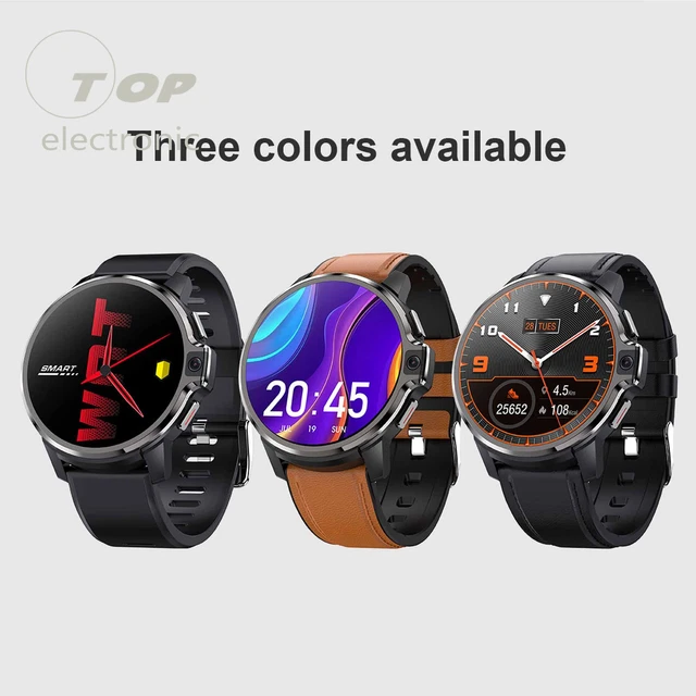 DM30 1.6 Inch Dual Camera 4G Men Smart Watch Android 9.1 WIFI GPS 4G+64GB