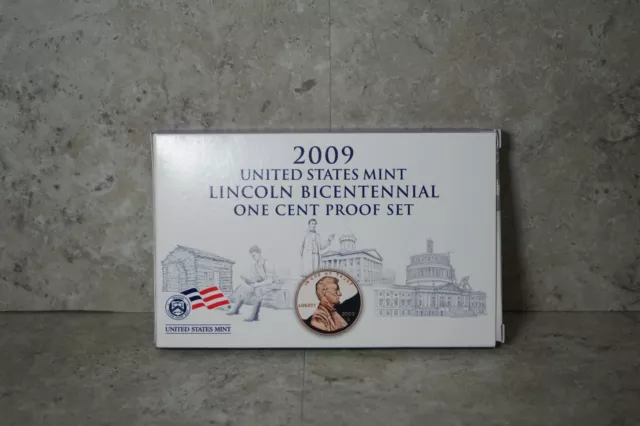 2009 S Lincoln Bicentennial One Cent Proof Set * U.S. Mint Box & COA * Complete