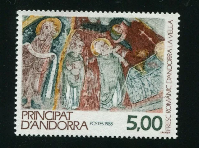 Andorra - French    Scott #369 Mnh  Art (Fresco); Religion Topical