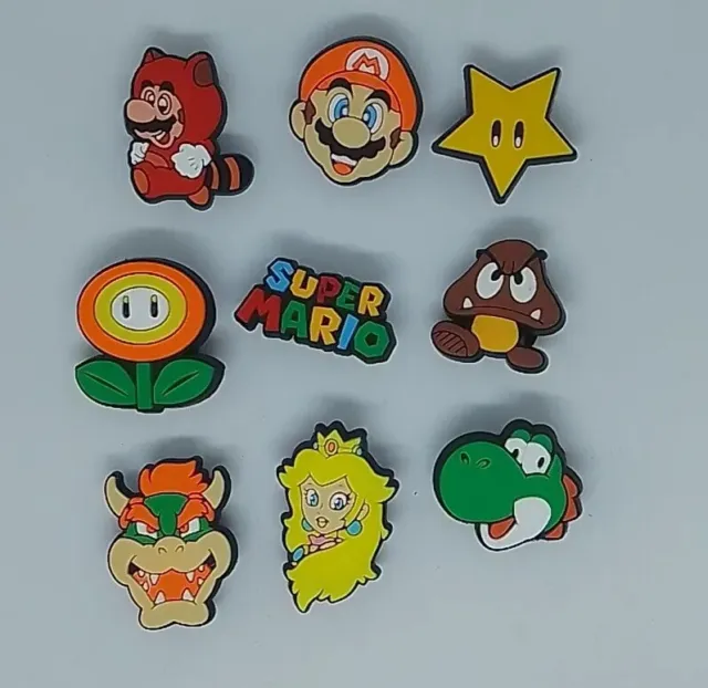 Mario croc charms - Individual or lots of 4 or 8