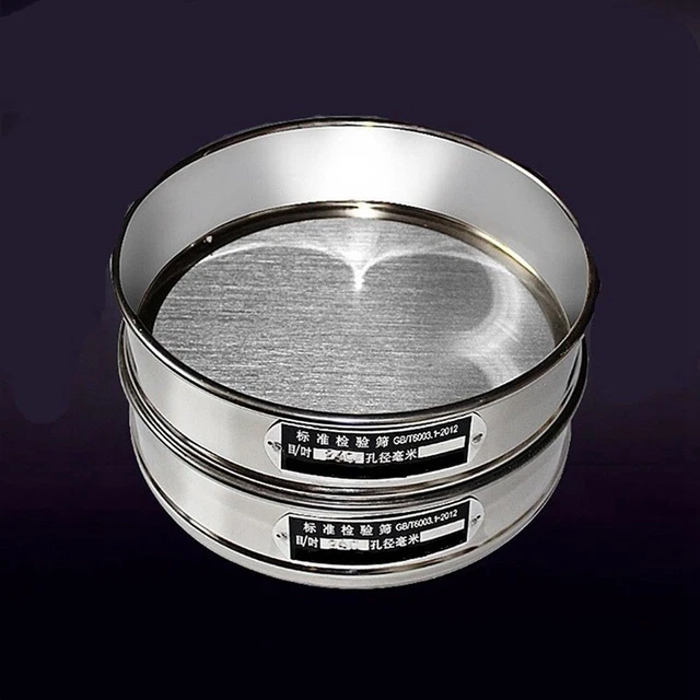 Standard Test Sieve Stainless Metal 10-100 Mesh 2-0.15mm Aperture Labs Newest